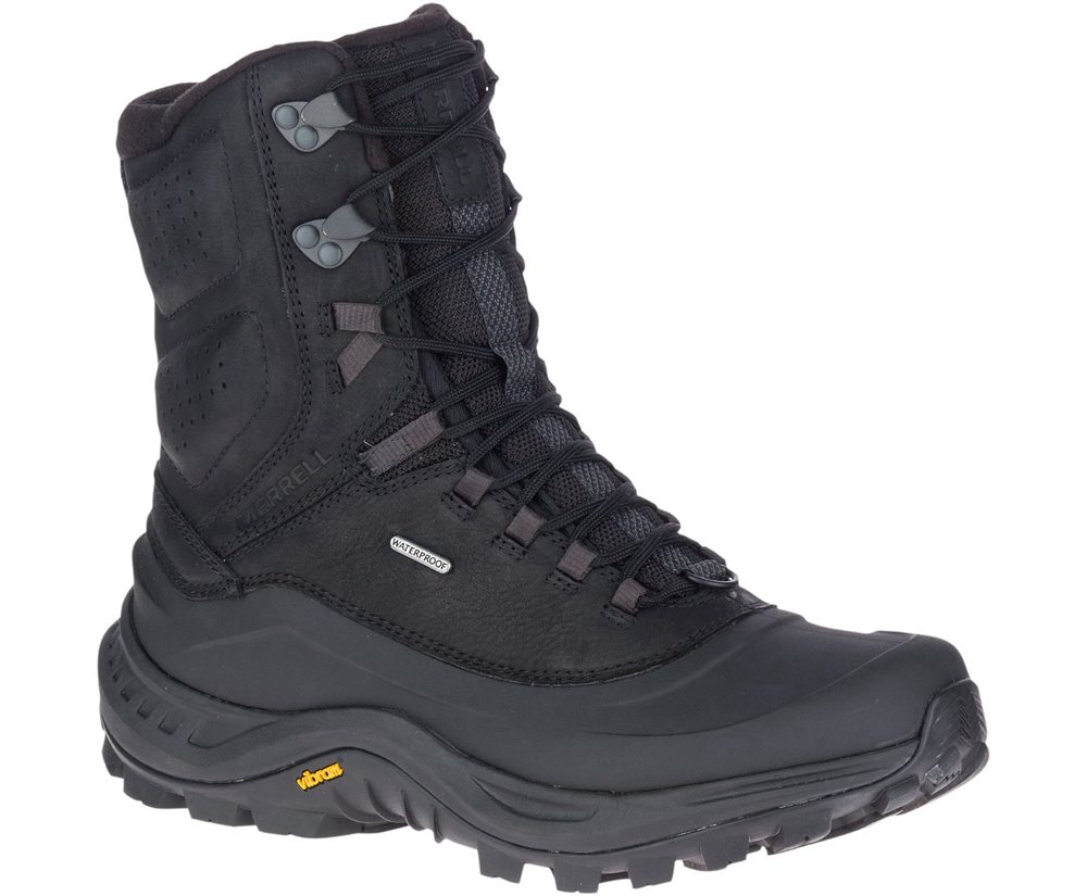 Merrell Boots Black - Thermo Overlook 2 Tall Waterproof - Mens 63IRACNWH